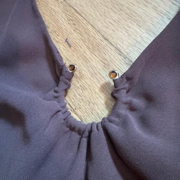 Y2K Halter Midi Dress Women's Size 10 NWT Evan Picone Brown Gem Cocktail Boho - Picture 4 of 8